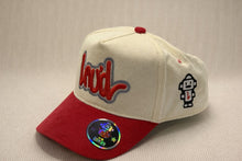 Load image into Gallery viewer, RED BEIGE LOUD CORDOROY HAT
