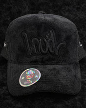 Load image into Gallery viewer, BLACK &amp; BLACK LOUD VELVET HAT
