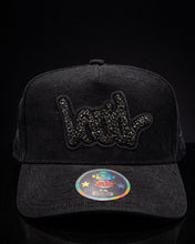 Load image into Gallery viewer, BLACK RHINESTONES CORDOROY HAT
