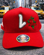 Load image into Gallery viewer, L RED ROSE 5 PANEL HAT
