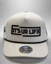 Load image into Gallery viewer, 5 PANEL WHITE ROPE HAT
