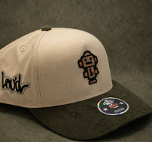 Load image into Gallery viewer, OLIVE SUEDE BRIM ROBOT HAT
