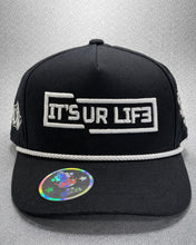 Load image into Gallery viewer, 5 PANEL BLACK ROPE HAT
