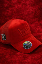 Load image into Gallery viewer, RED &amp; RED VELVET LOUD HAT
