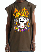 Load image into Gallery viewer, LOUDFIRE OVERSIZE MOCHA MUSCLE TEE
