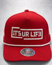 Load image into Gallery viewer, 5 PANEL RED ROPE HAT
